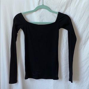 Hollister slim tee off the shoulder long sleeve
